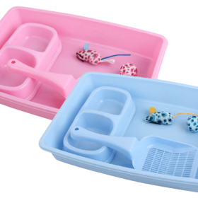 Kitty Starter Kit voerbak, schepje en speeltje