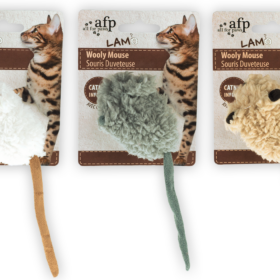 AFP Lambswool-Wooly Mouse with mouse sound Catnip
