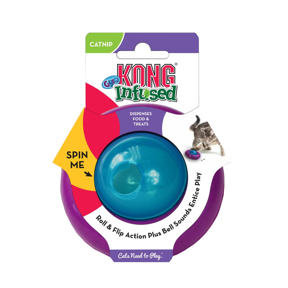 KONG bal die kan worden gevuld met voer of catnip