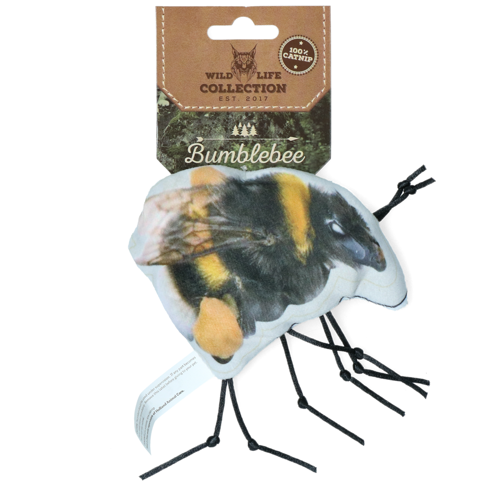 Wild Life Cat  speelgoed Hommel - 100% gevuld met kattenkruid