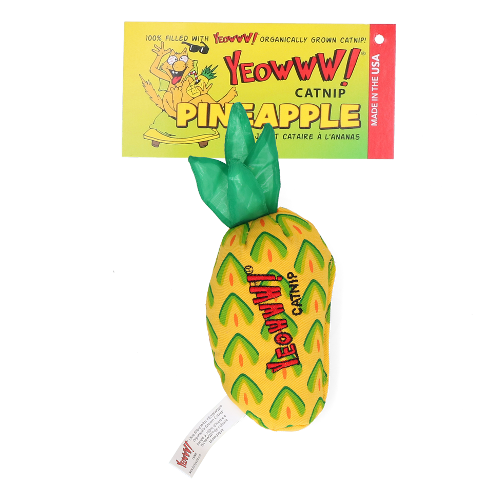 Yeowww! Ananas speelgoed met 100% catnip