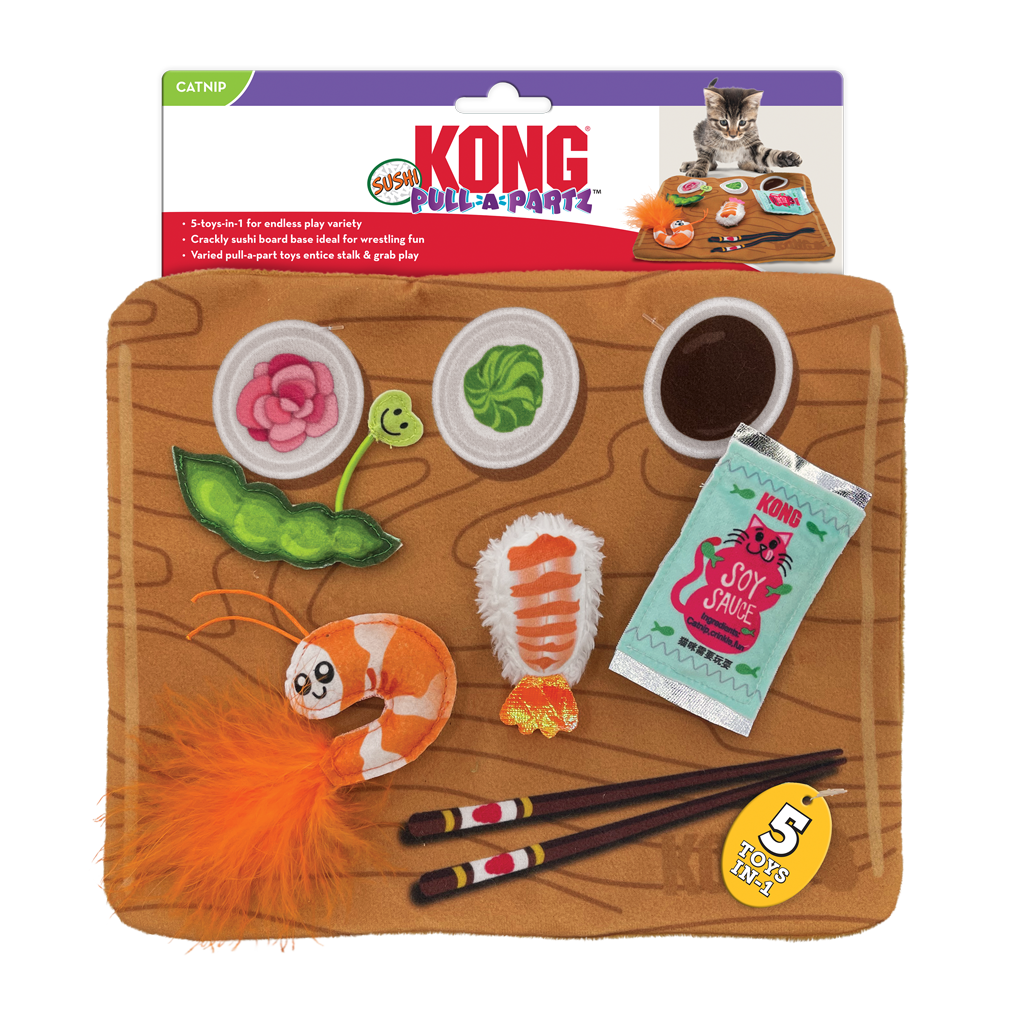 KONG speelgoed sushi - 5 speeltjes in1