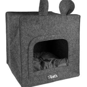 Let's sleep Pet Cave Chunk  Antraciet