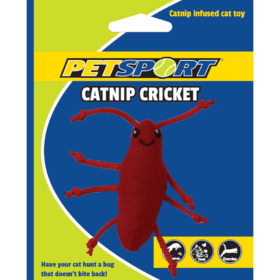 Catnip speelgoed Krekel Rood met catnip