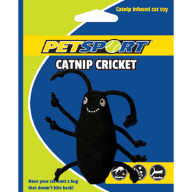 Catnip speelgoed zwarte krekel met catnip
