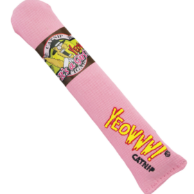 Yeowww speelgoed Roze cigaar - 100% gevuld met catnip