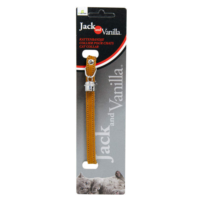 JV VETLEDER Kattenhalsband Cognac-10mmx30cm