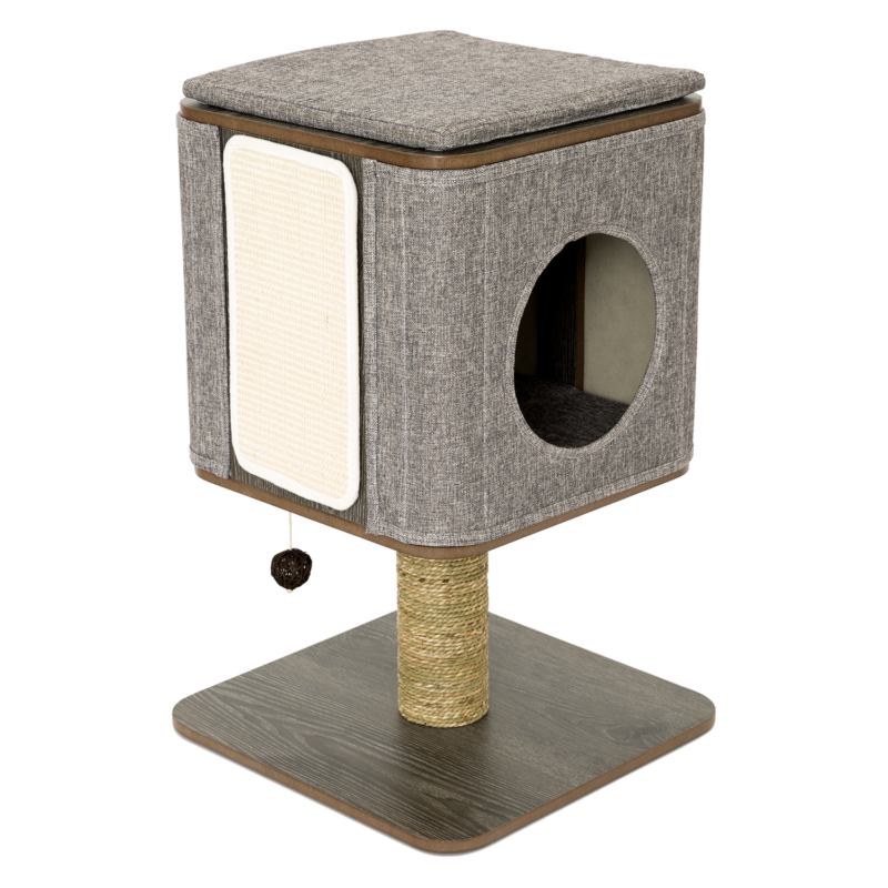 JV MOLLY Kattenmeubel Stand Grijs-42x42x67cm