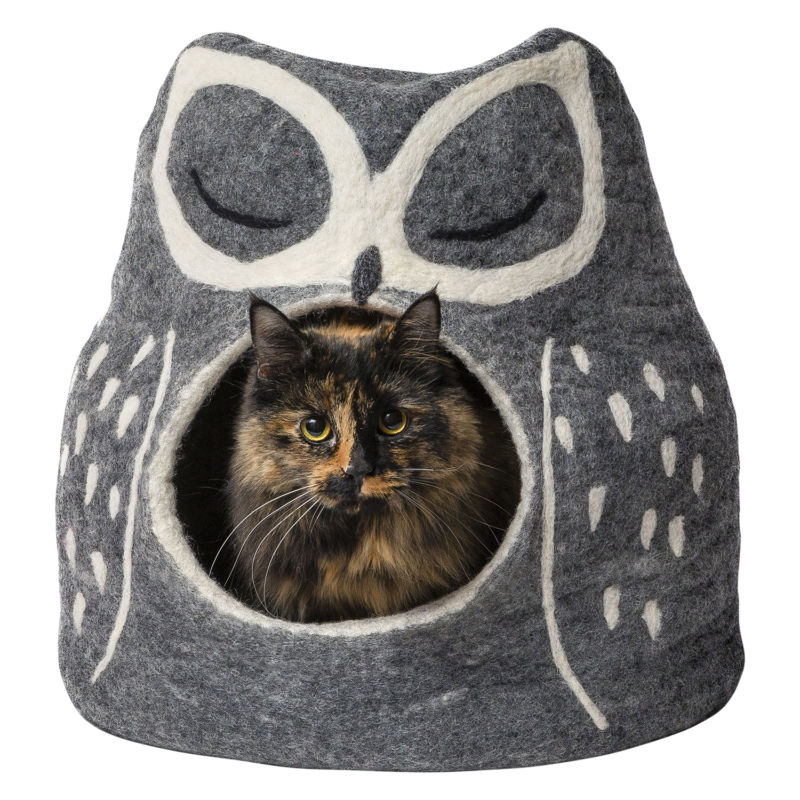 DDKC Grot Uil Grijs-36x34x30cm