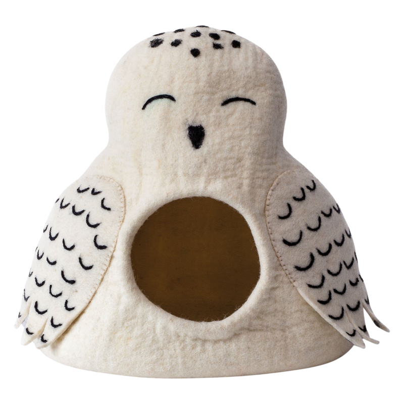 DDKC Grot Uil Wit-36x34x30cm