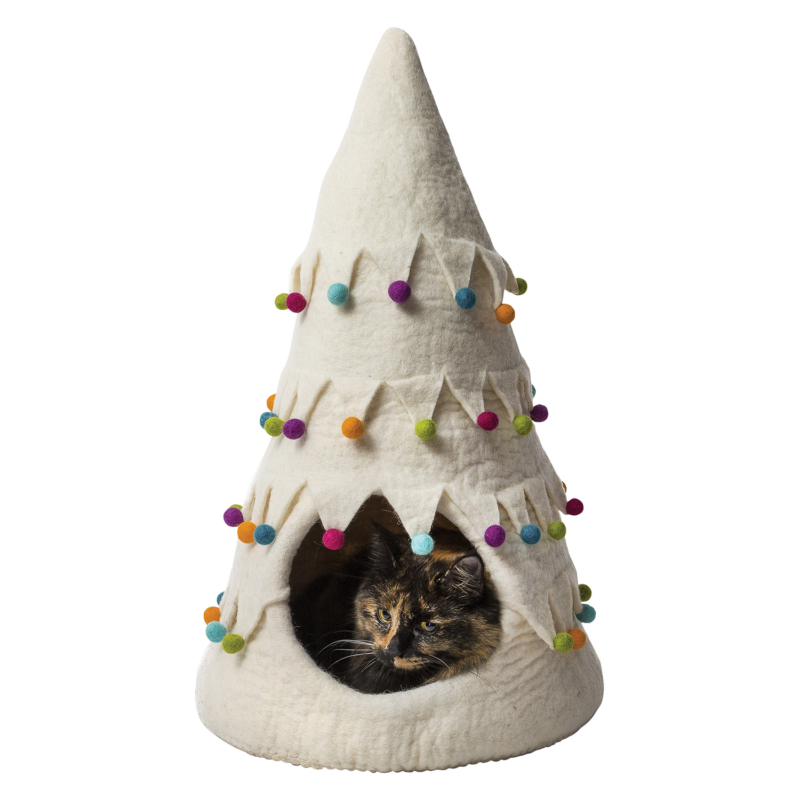 DDKC Grot Kerstboom Wit-36x25x36cm