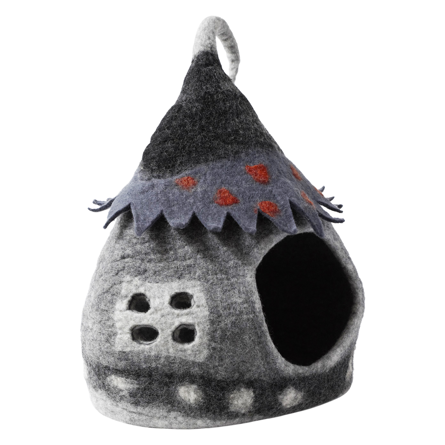 DDKC Grot Sprookjeshuis Grijs-36x25x36cm