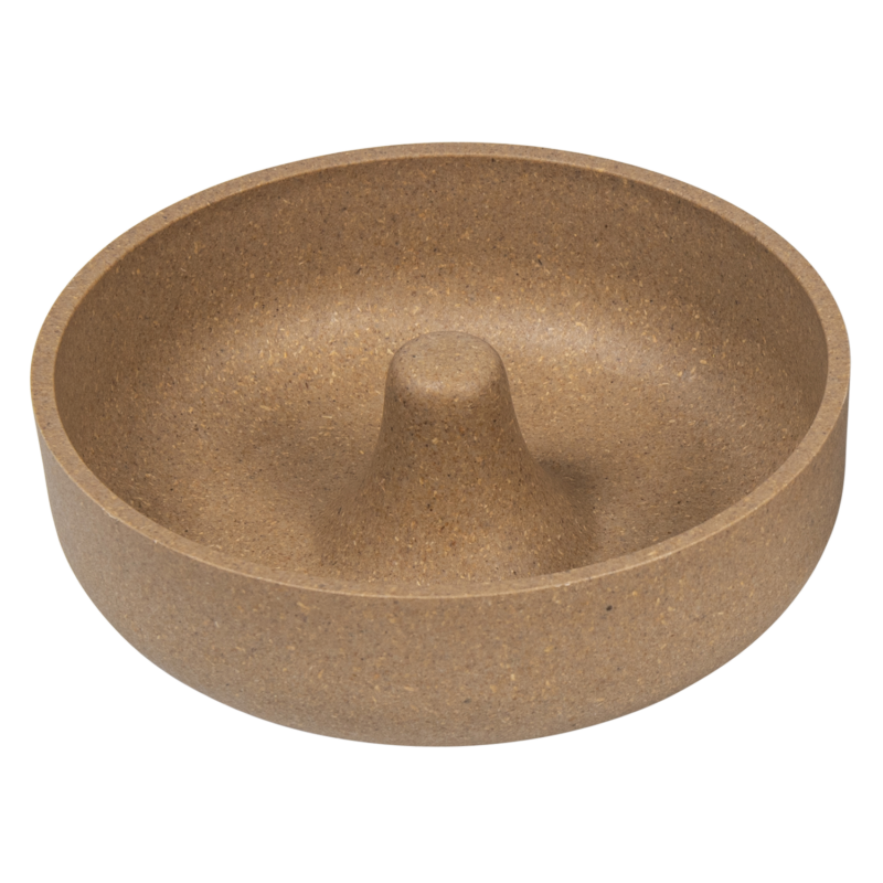 JV BON APPETIT Bamboe Kom Slow Feed Easy Beige-890ml Ø17cm
