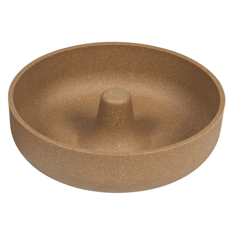 JV BON APPETIT Bamboe Kom Slow Feed Easy Beige-1600ml Ø21cm
