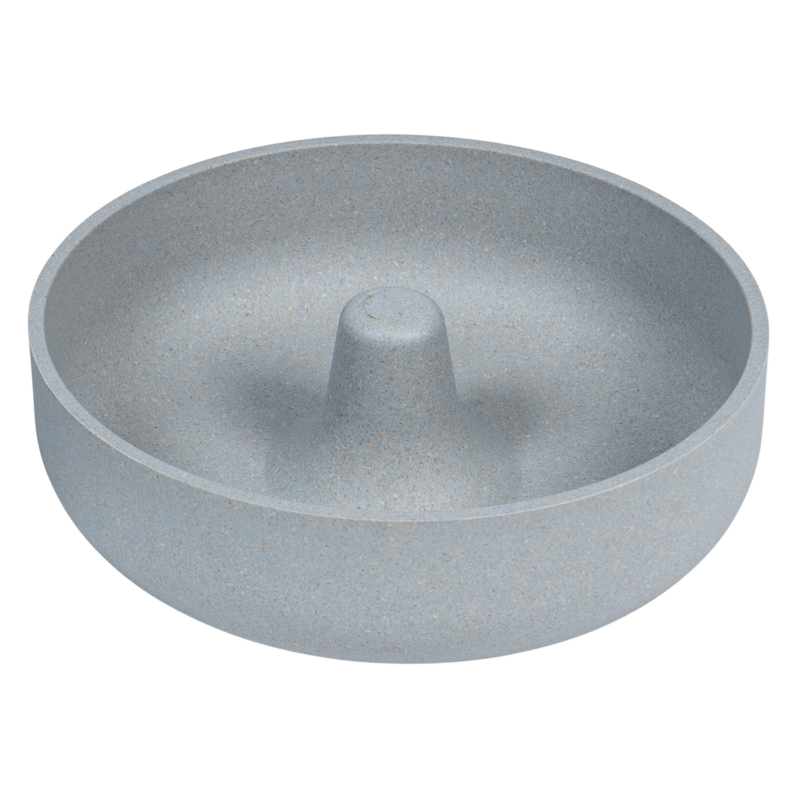 JV BON APPETIT Bamboe Kom Slow Feed Easy Blauw-1600ml Ø21cm