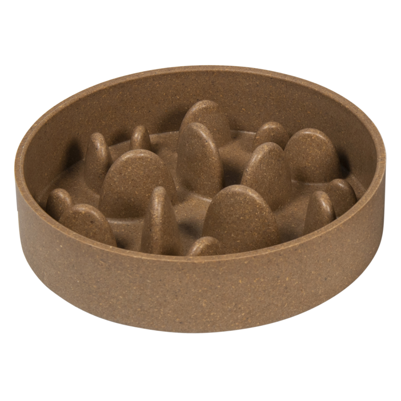 JV BON APPETIT Bamboe Kom Slow Feed Hard Beige-750ml Ø17cm