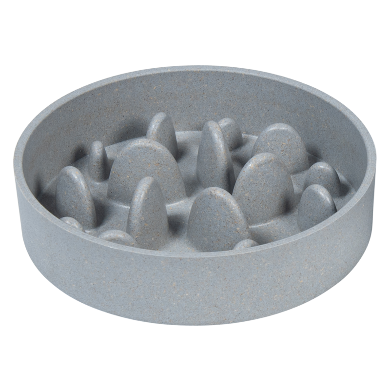 JV BON APPETIT Bamboe Kom Slow Feed Hard Blauw-750ml Ø17cm
