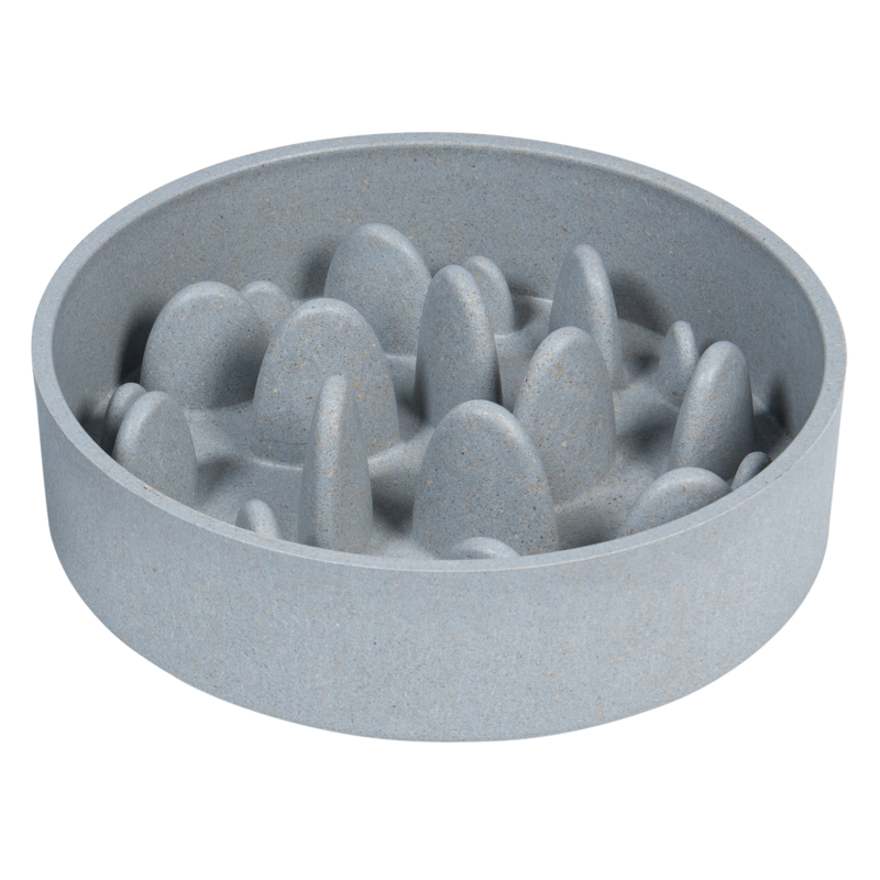 JV BON APPETIT Bamboe Kom Slow Feed Hard Blauw-1430ml Ø21cm