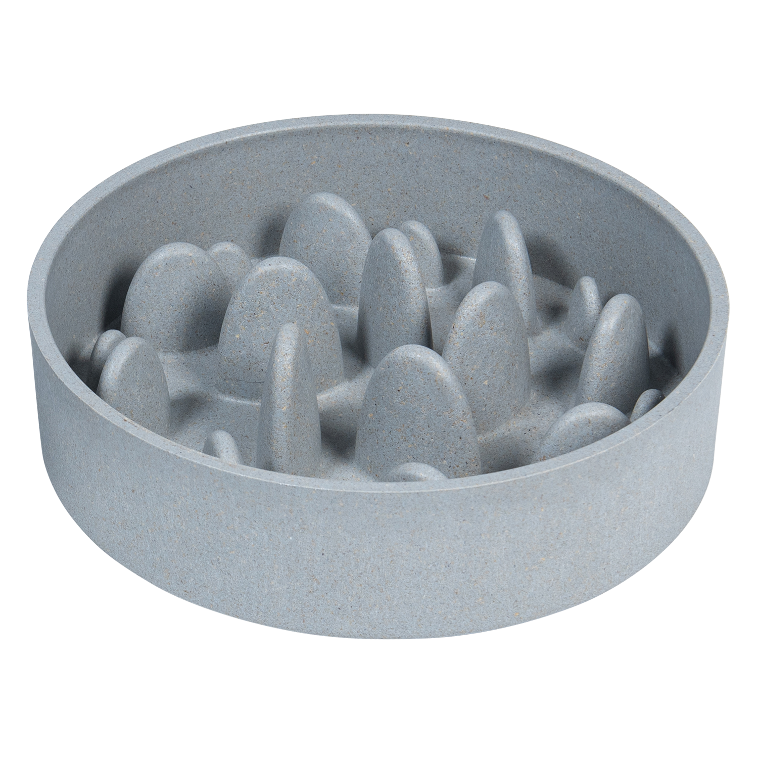 JV BON APPETIT Bamboe Kom Slow Feed Hard Blauw-1430ml Ø21cm