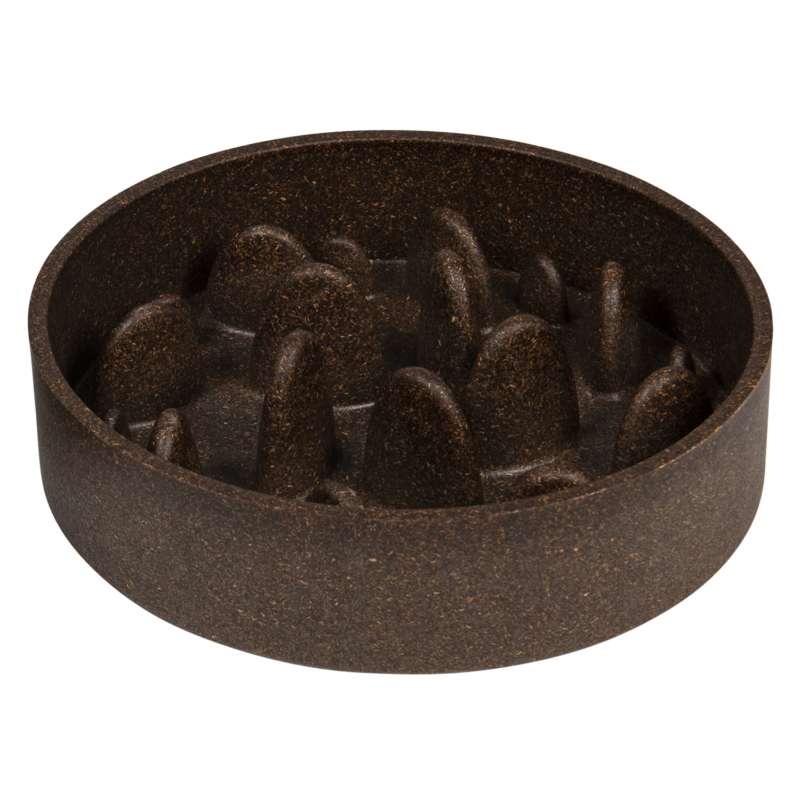 JV BON APPETIT Bamboe Kom Slow Feed Hard Bruin-1430ml Ø21cm