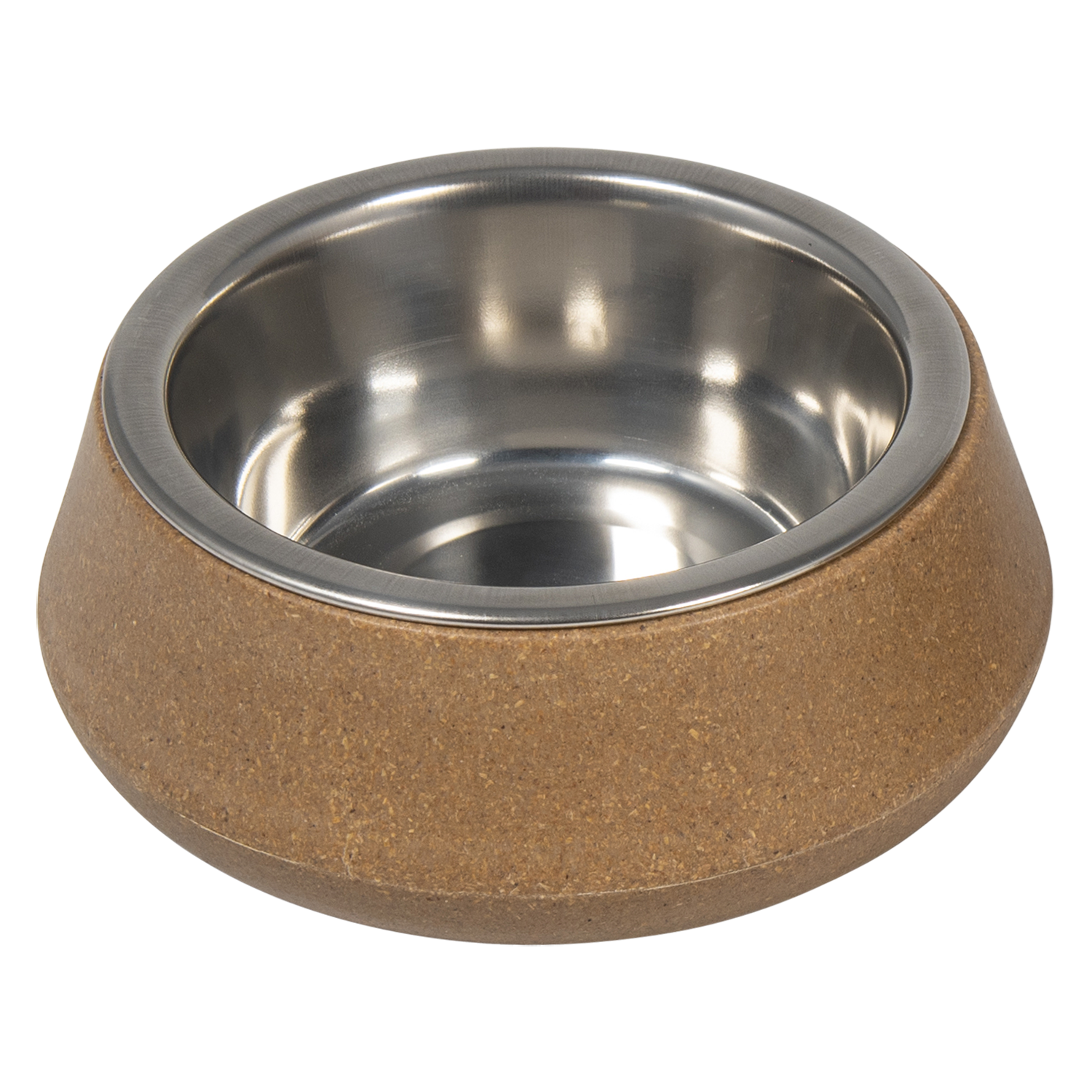 JV BON APPETIT Bamboe Kom met Inox Beige-450ml Ø14cm