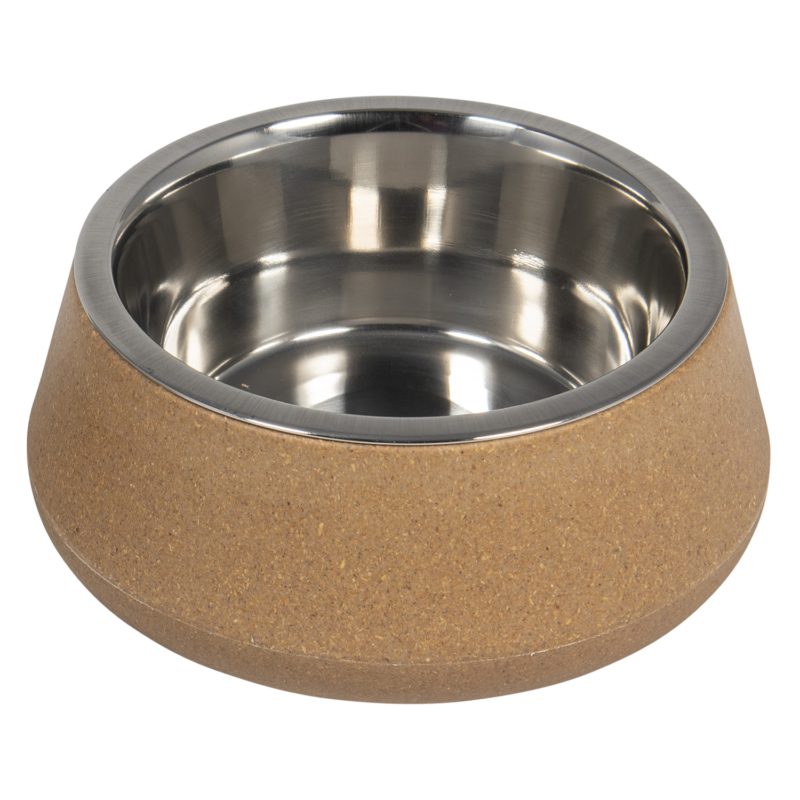 JV BON APPETIT Bamboe Kom met Inox Beige-850ml Ø17cm