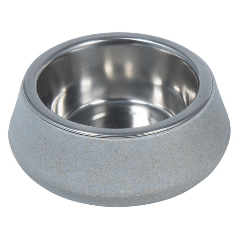 JV BON APPETIT Bamboe Kom met Inox Blauw-450ml Ø14cm