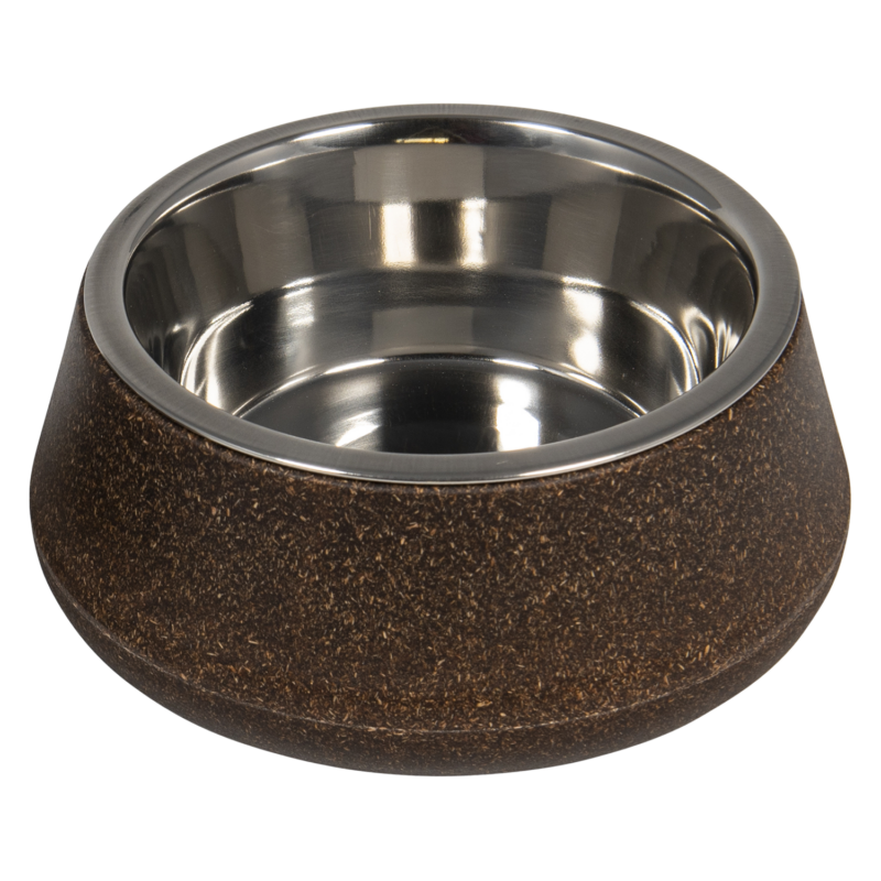 JV BON APPETIT Bamboe Kom met Inox Bruin-850ml Ø17cm