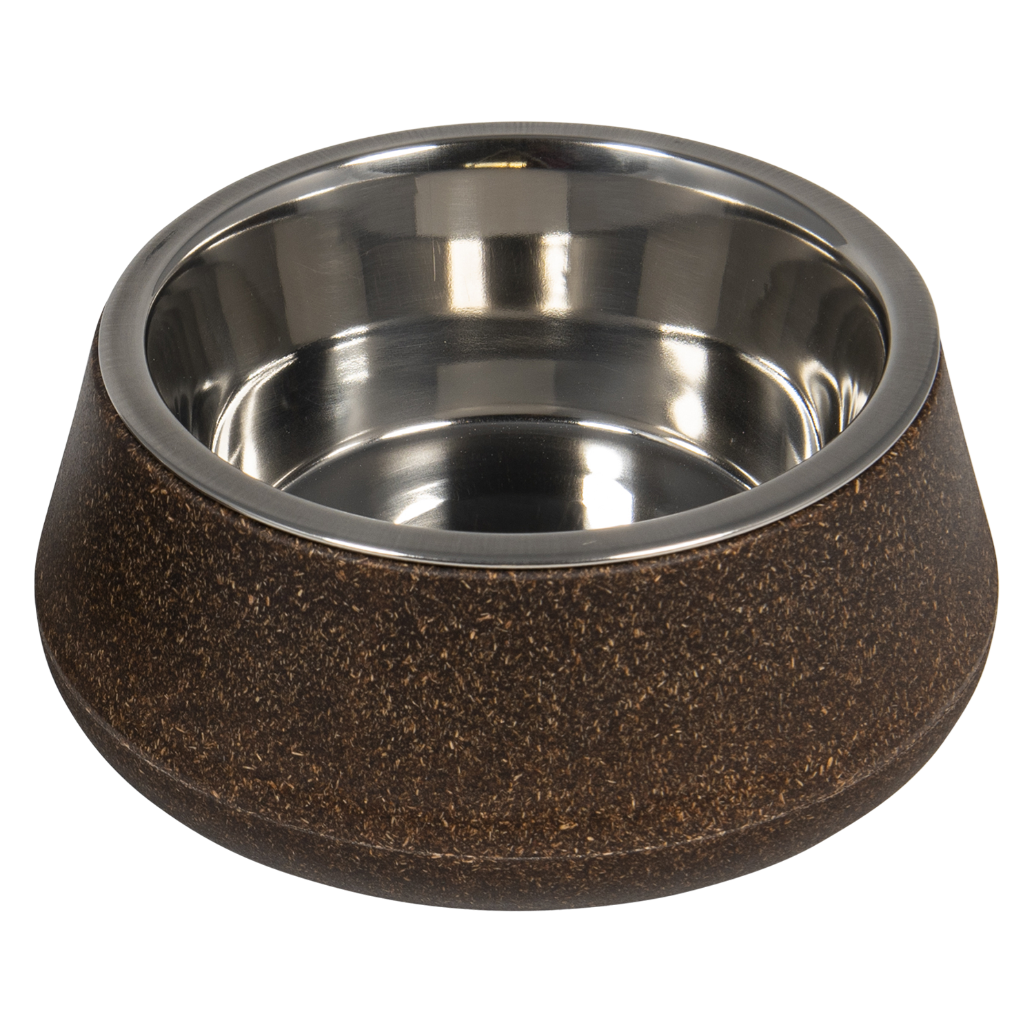 JV BON APPETIT Bamboe Kom met Inox Bruin-850ml Ø17cm