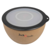 JV BON APPETIT Bamboe Kom met Deksel Beige-1650ml Ø17cm