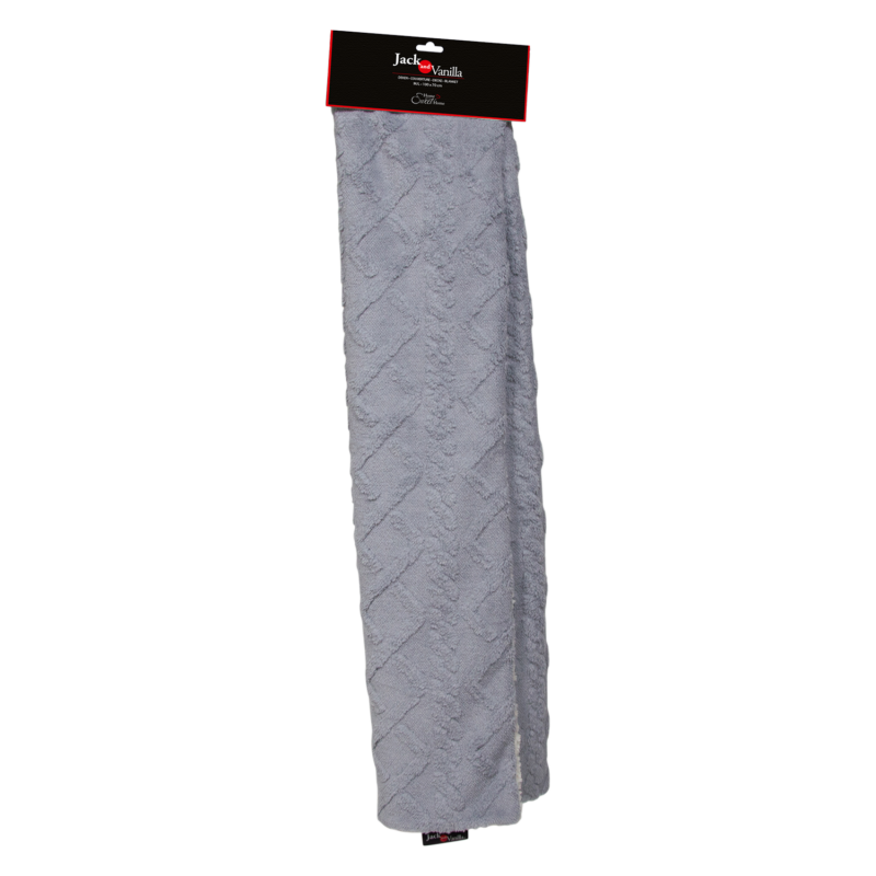 JV FUZZ Deken Lichtgrijs-M/L 100x70cm