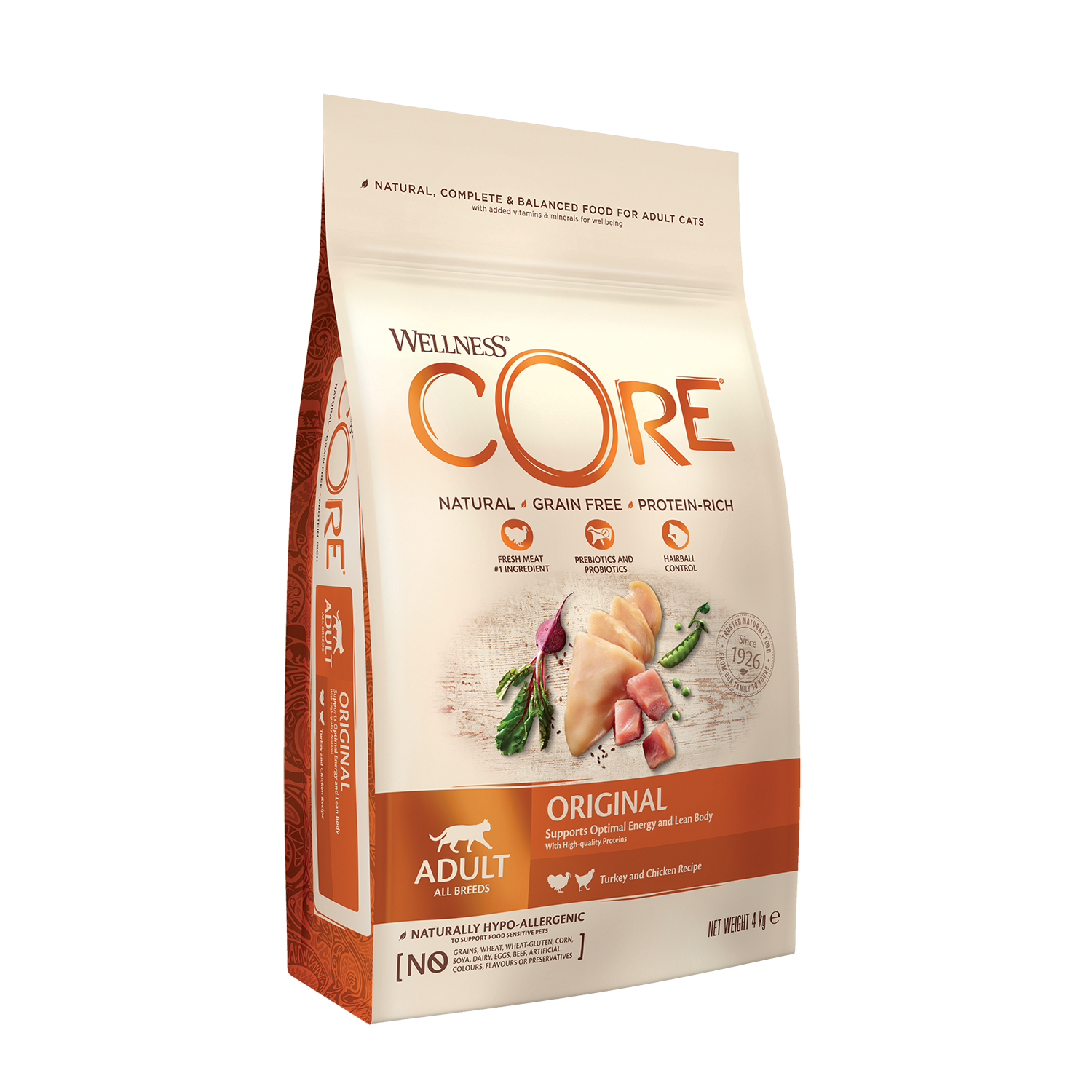 Well Core Kat Dry Droogvoer-Kalkoen/Kip-4kg