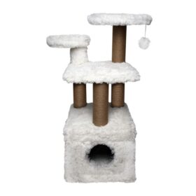 Topmast Krabpaal Fluffy Langhaar - Isola - Wit