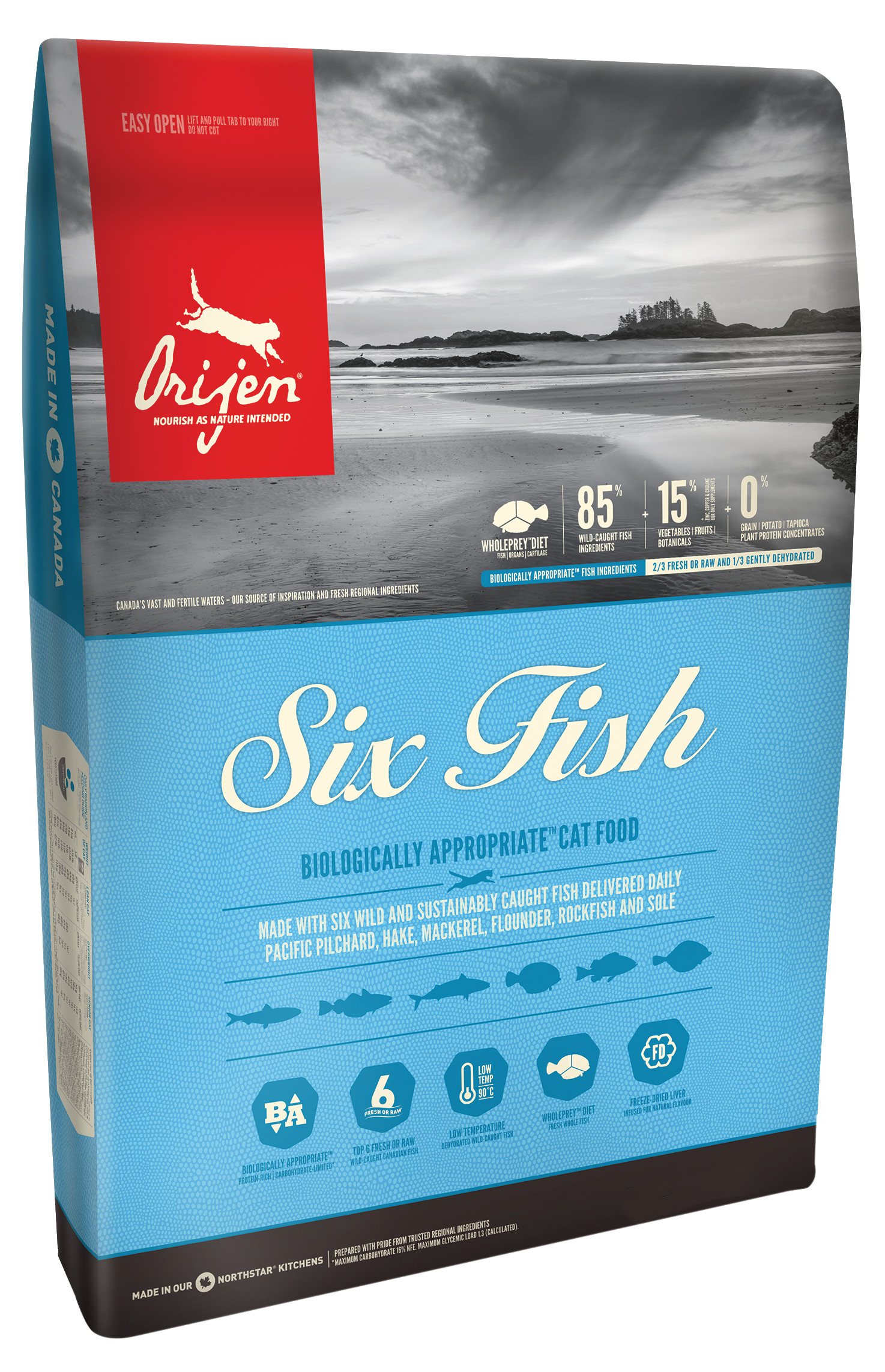 Orijen whole prey 6 fish cat 1.8 KG