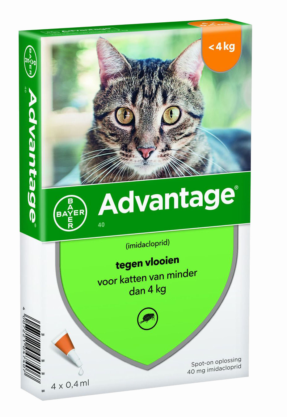 Bayer advantage kat 40 TOT 4 KG 4 PIP