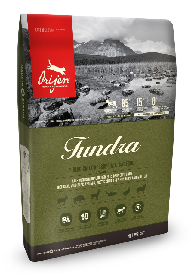 Orijen whole prey tundra cat 5.4 KG
