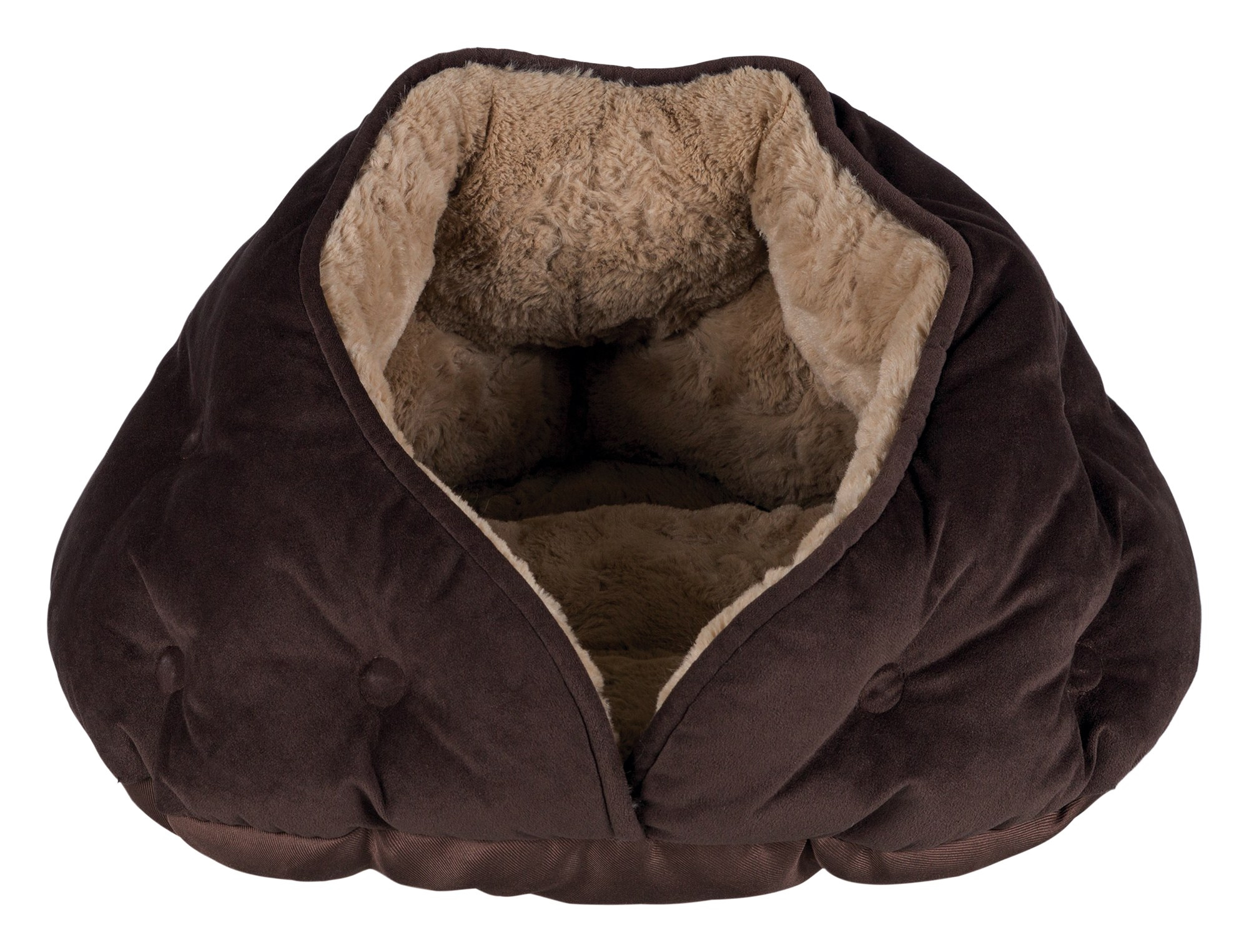 Trixie kattenmand iglo malu bruin / lichtbruin 47X41X27 CM