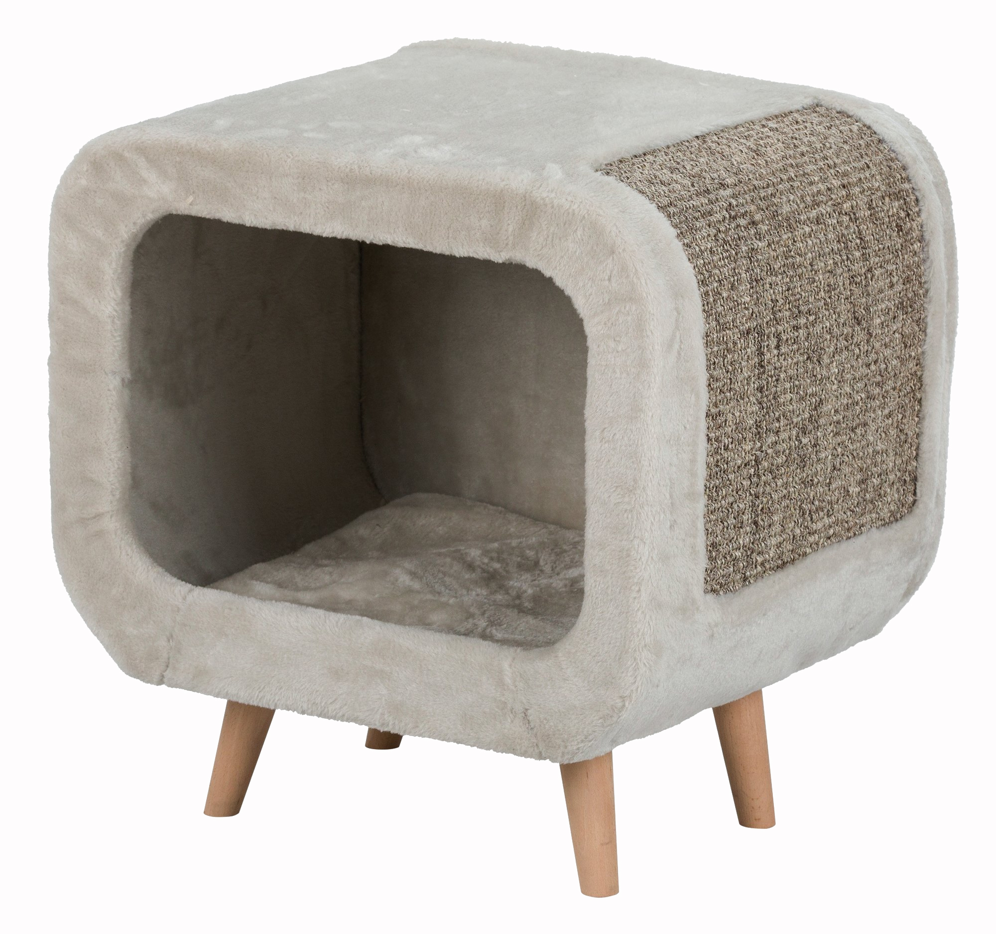 Trixie alicia relax huis lichtgrijs / grijs gemeleerd 48X48X38 CM