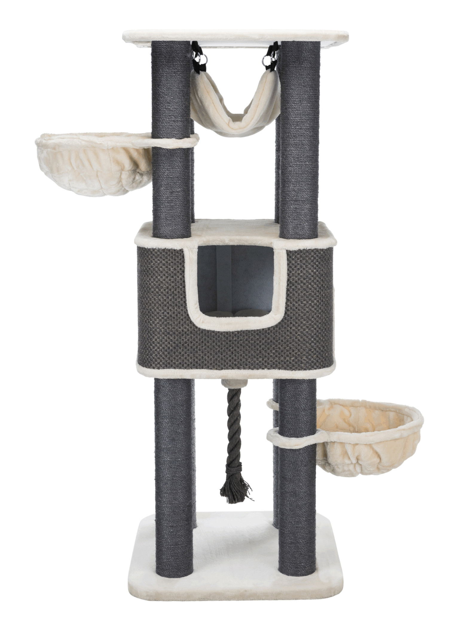 Trixie krabpaal humberto xxl creme / grijs 68X68X174 CM