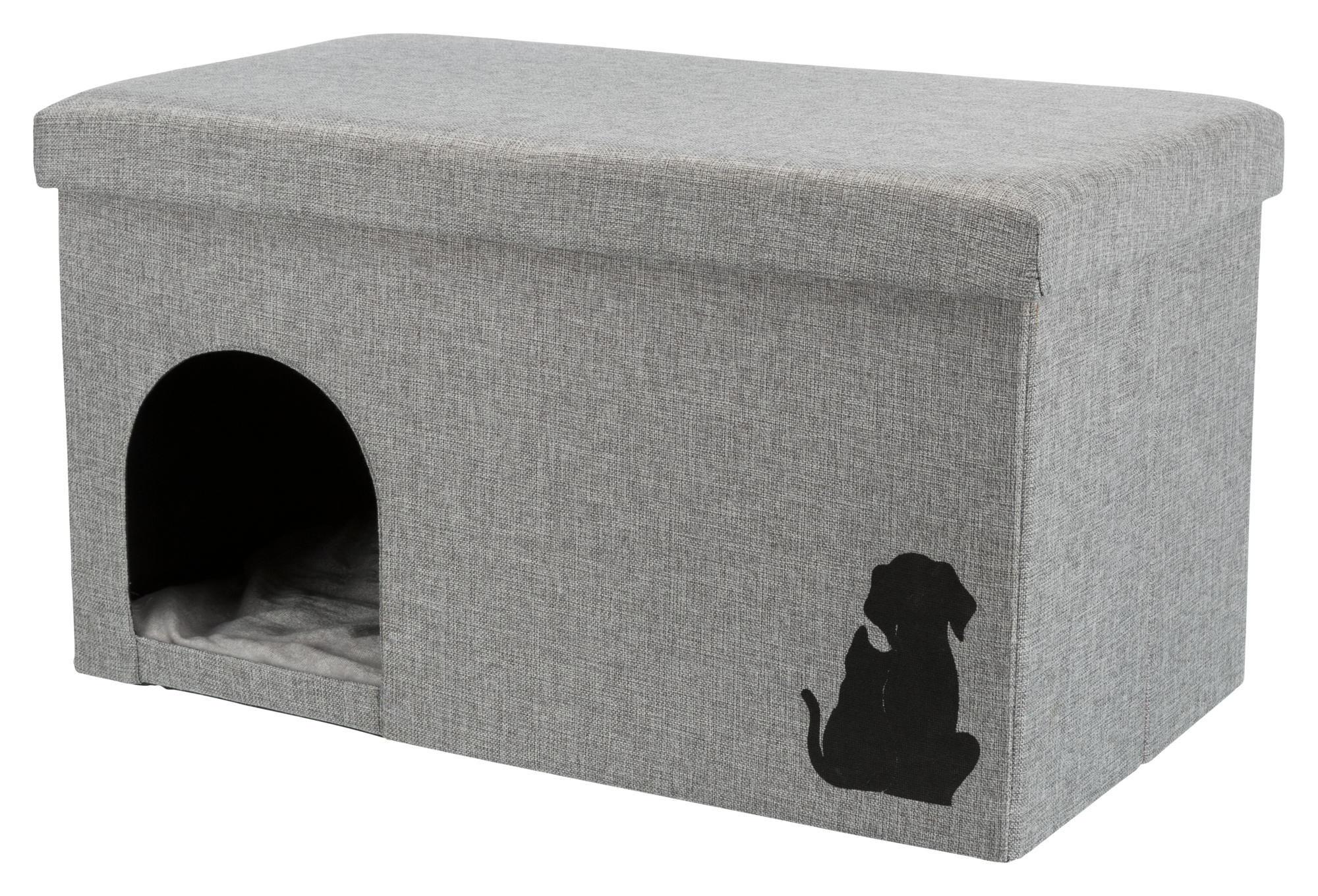 Trixie kattenhuis kimy grijs 70X40X40 CM
