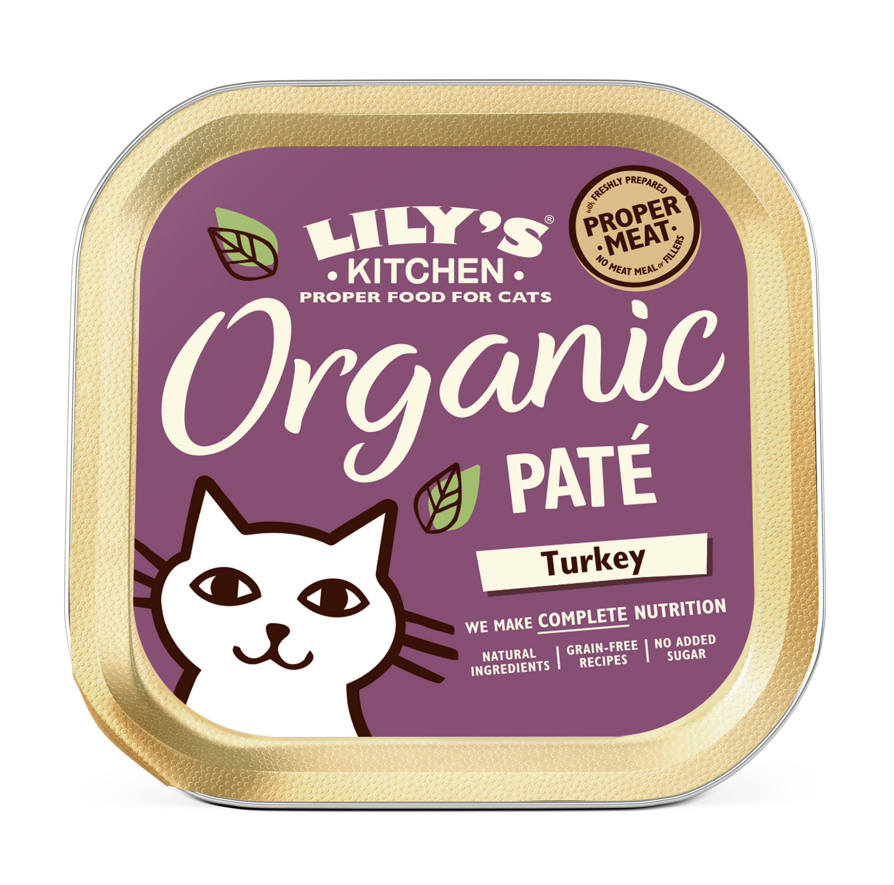 Lily's kitchen cat organic turkey pate 19X85 GR