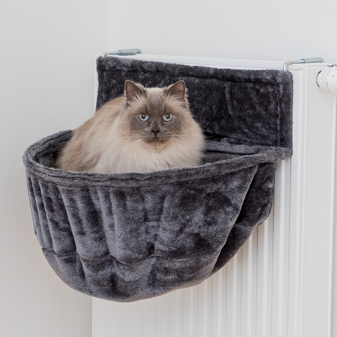 Trixie radiator-hangmand xxl pluche donkergrijs 55X36X15 CM