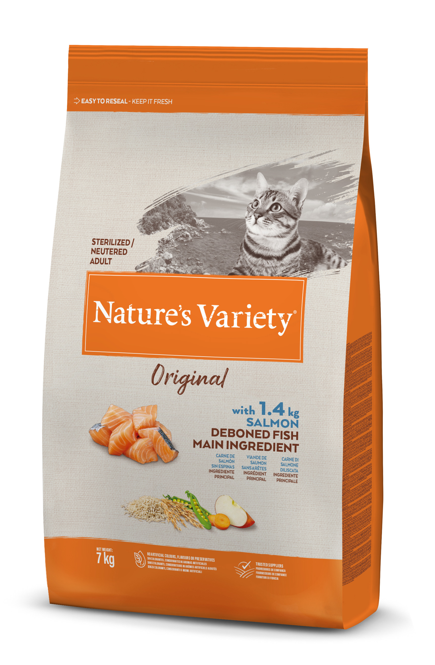 Natures variety original sterilized salmon 7 KG