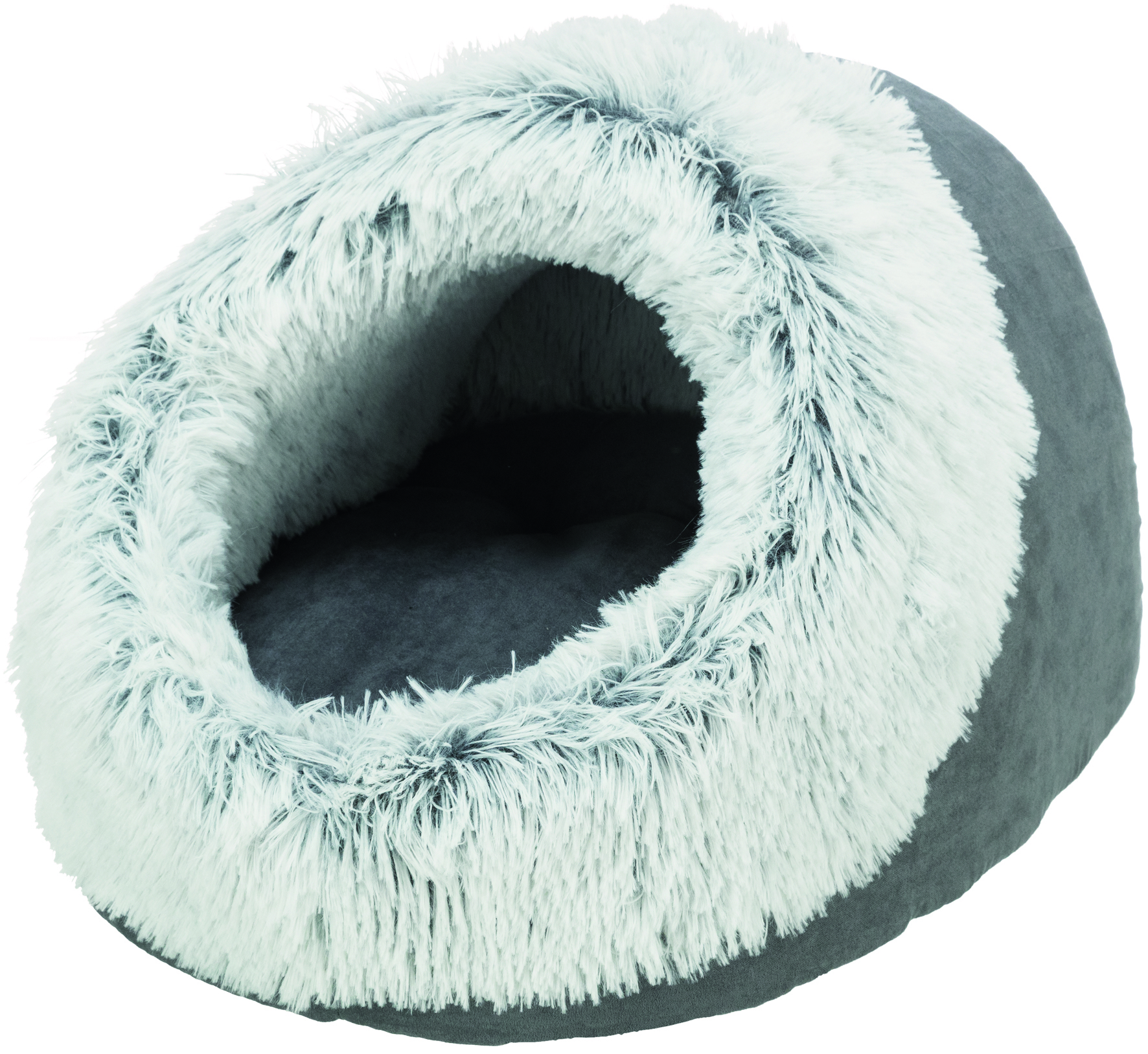 Trixie kattenmand iglo harvey grijs / wit-zwart 41X35X26 CM