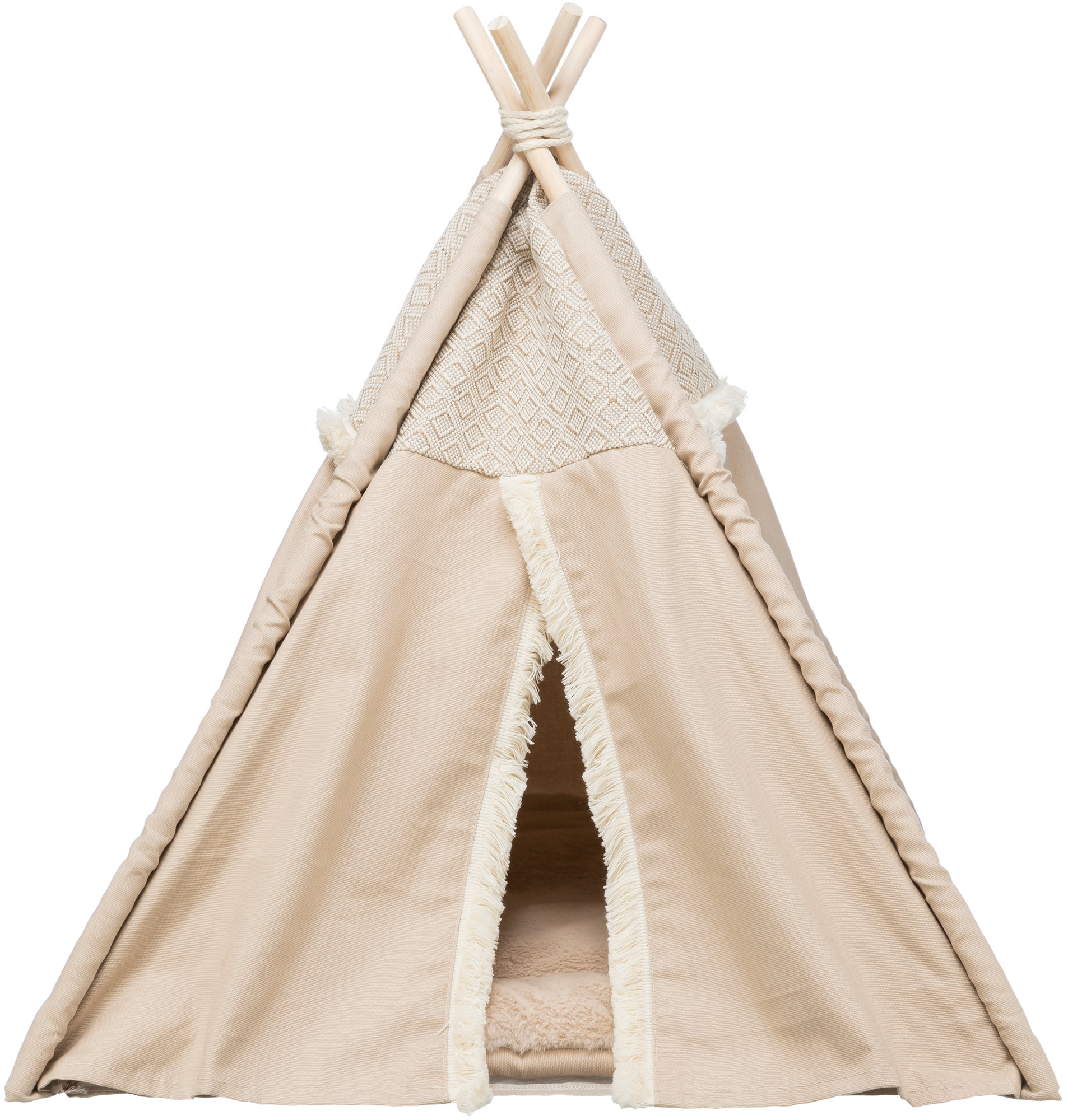Trixie kattenmand tipi boho beige 55X55X65 CM