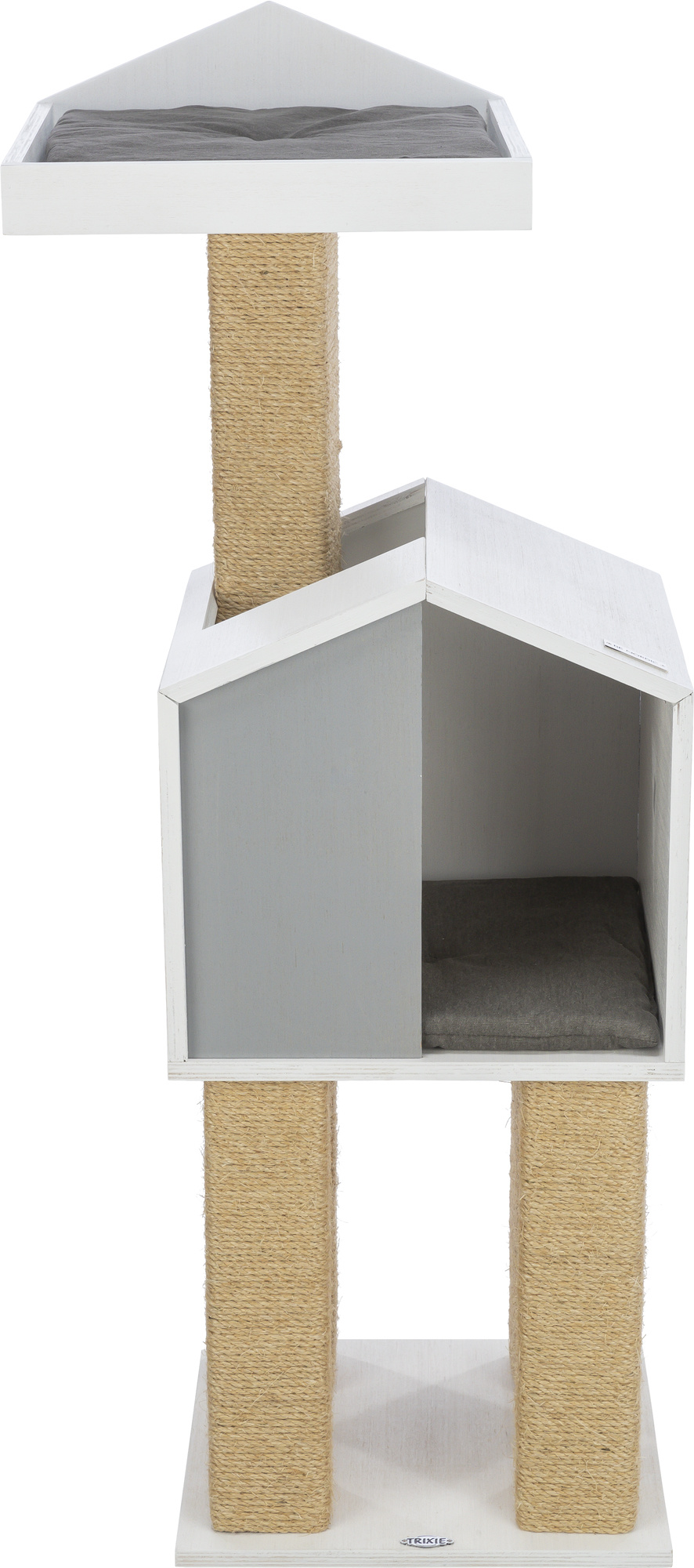 Trixie be nordic krabpaal jonte grijs / wit 38X38X115 CM