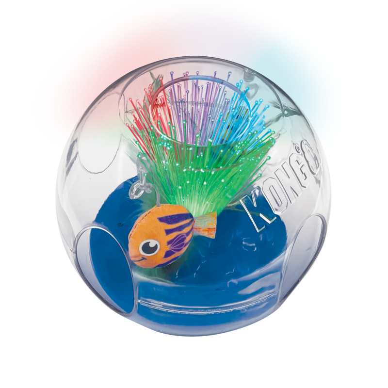 Kong bat-a-bout aquarium met catnip 14X15X15 CM