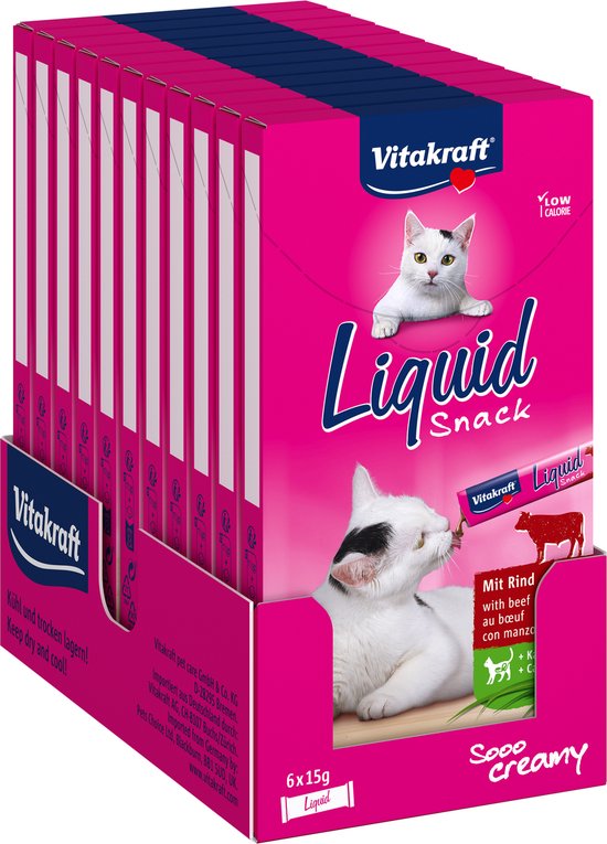 Vitakraft cat liquid snack rund & inuline 11X 6ST