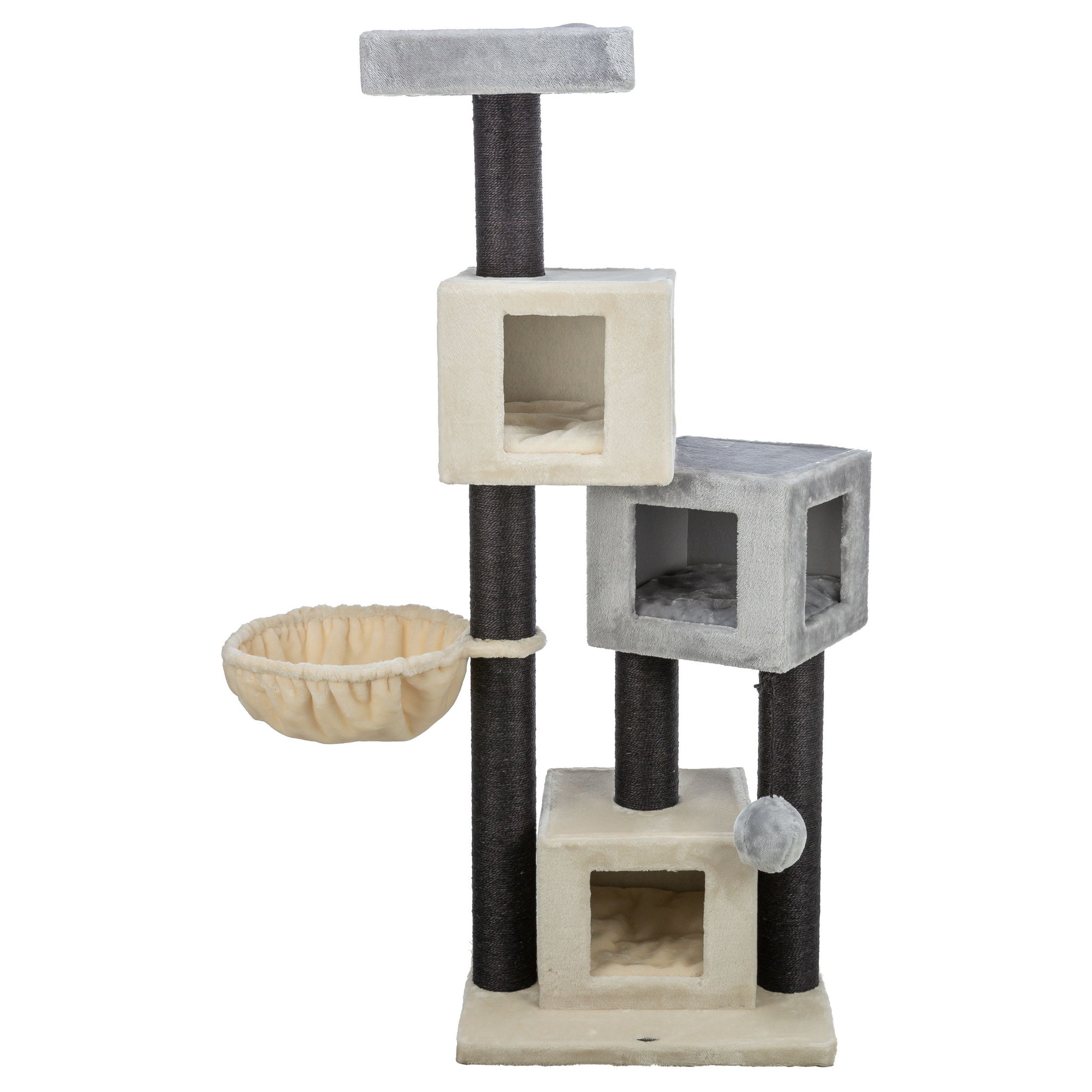 Trixie krabpaal enzo creme / grijs / zwart 60X50X156 CM