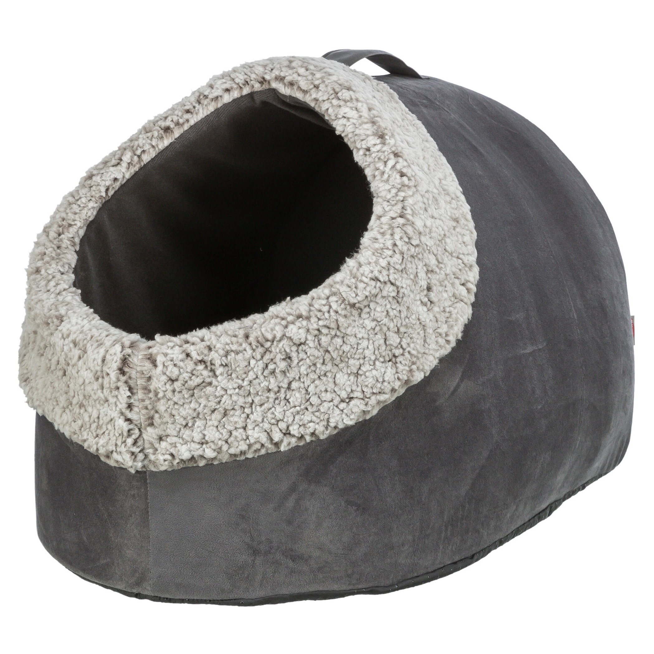 Trixie kattenmand iglo calida warmtereflecterend grijs-wit / zwart 50X30X35 CM